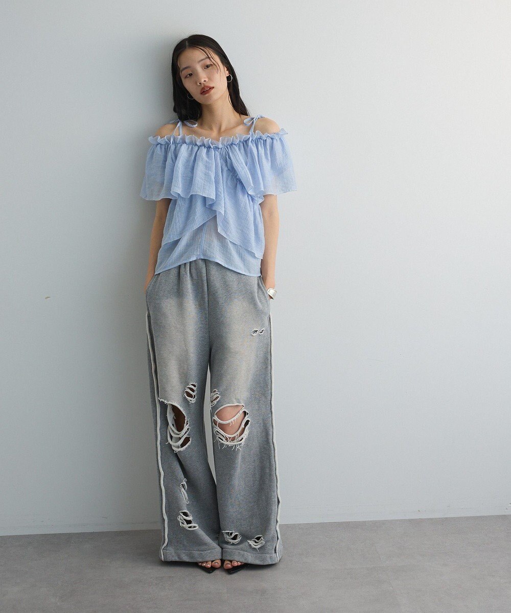 Green Parks マルチＷＡＹオフショルフリルブラウス 