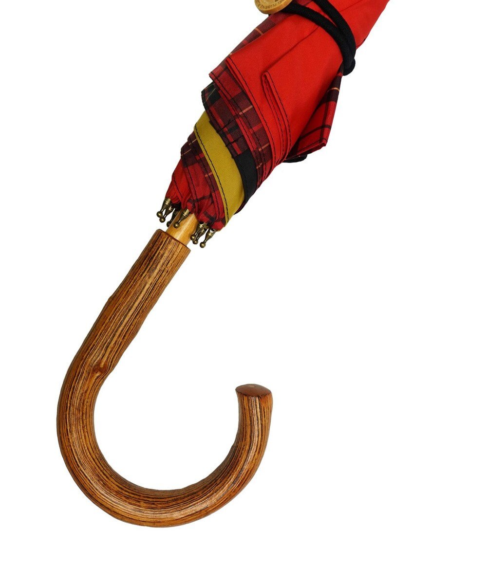 +RING 【限定/日本製】晴雨兼用傘（長ショート） RED-CHK SR428 