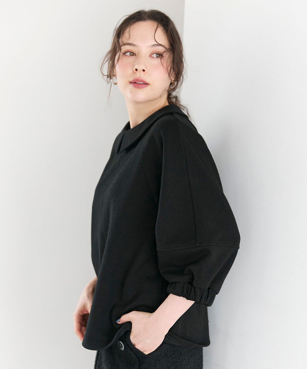 #Newans 【セレモニーにも/洗濯機可】ランタンスリーブブラウス 