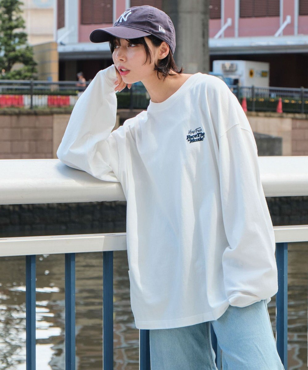 WEGO 【ユニセックス着用ITEM】フロッキーロゴBIGロンT（LS） 
