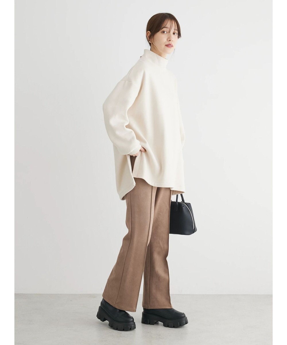 Green Parks Ｂｒｕｓｈｅｄ　タートル裏起毛チュニック 