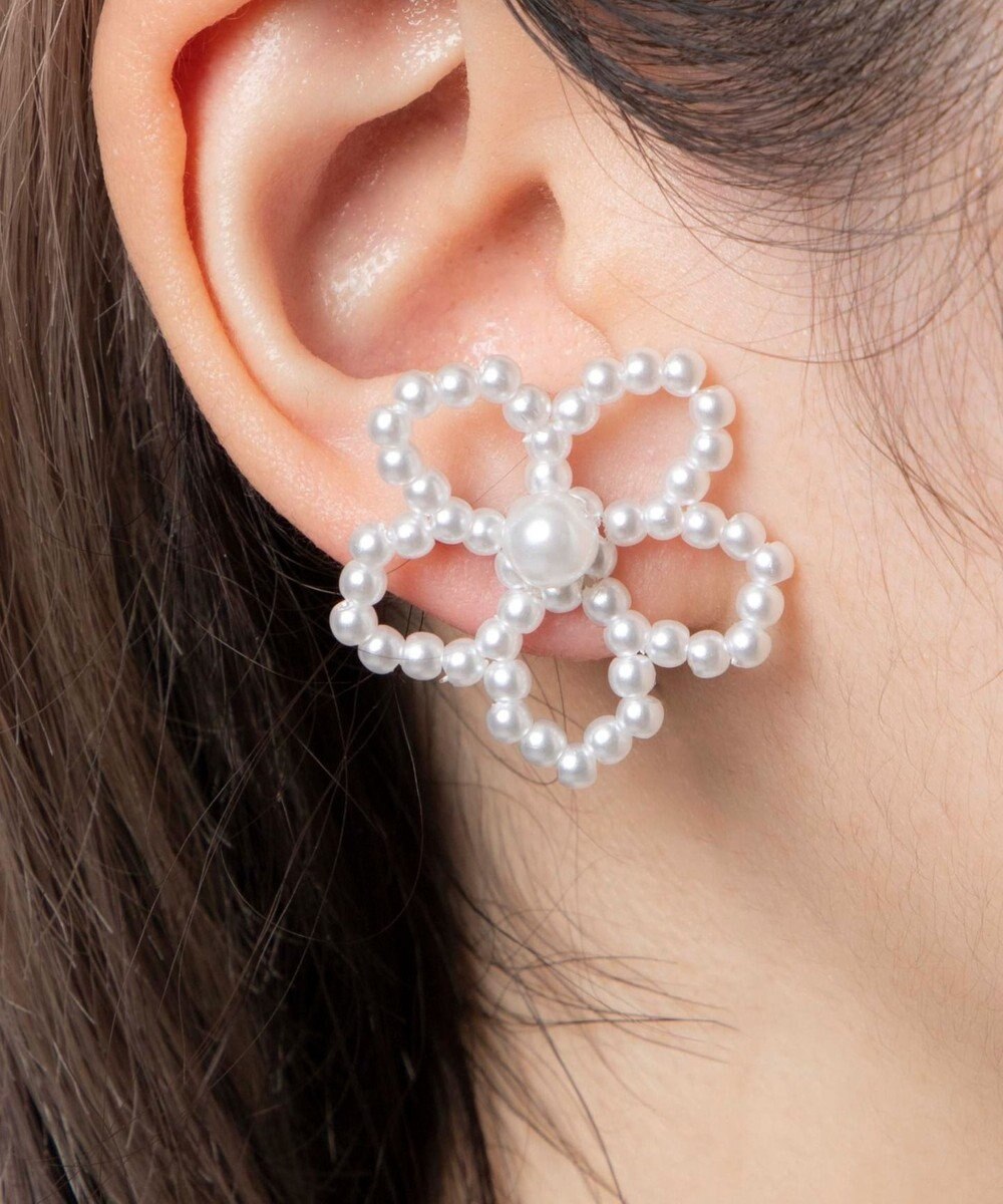 WEGO Lフラワービーズピアス 