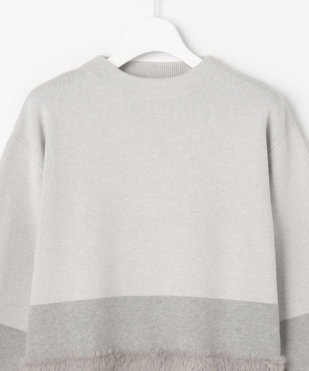 ANY SIS フェザーブロッキング ニット 