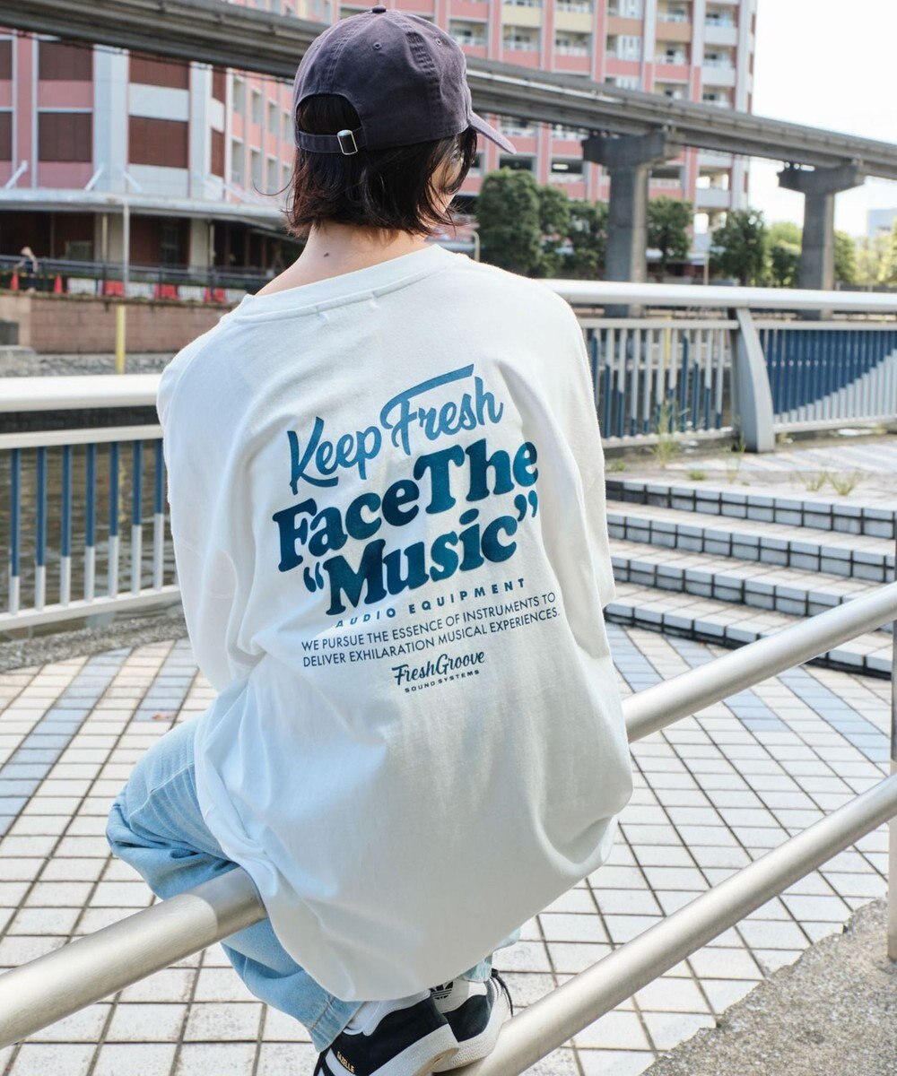 WEGO 【ユニセックス着用ITEM】フロッキーロゴBIGロンT（LS） 