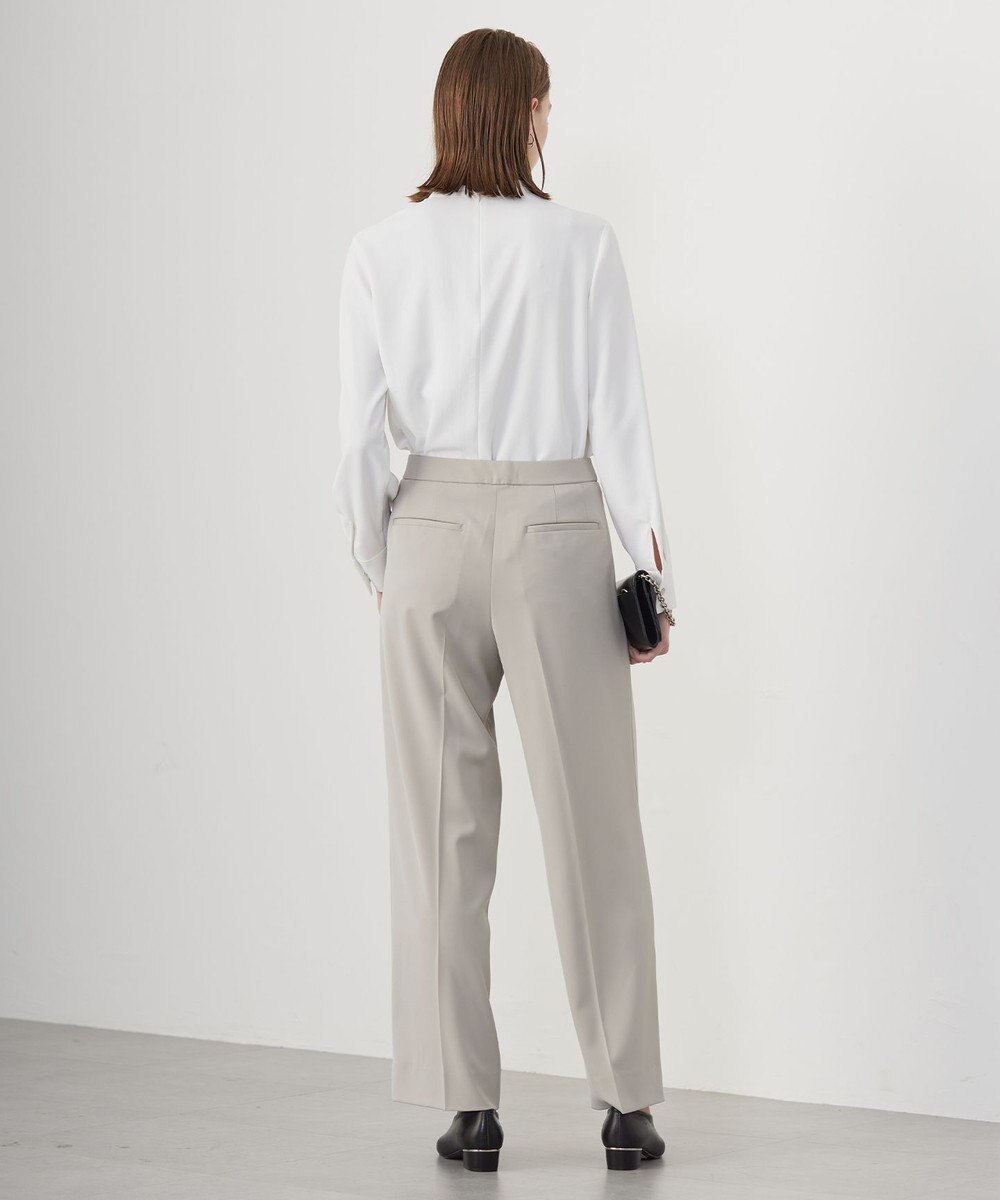 ICB L 【洗える】ストレッチジョーゼット ラッフルデザインブラウス 