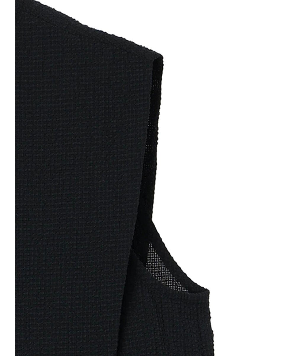 Green Parks 異素材レイヤードノースリーブブラウス 