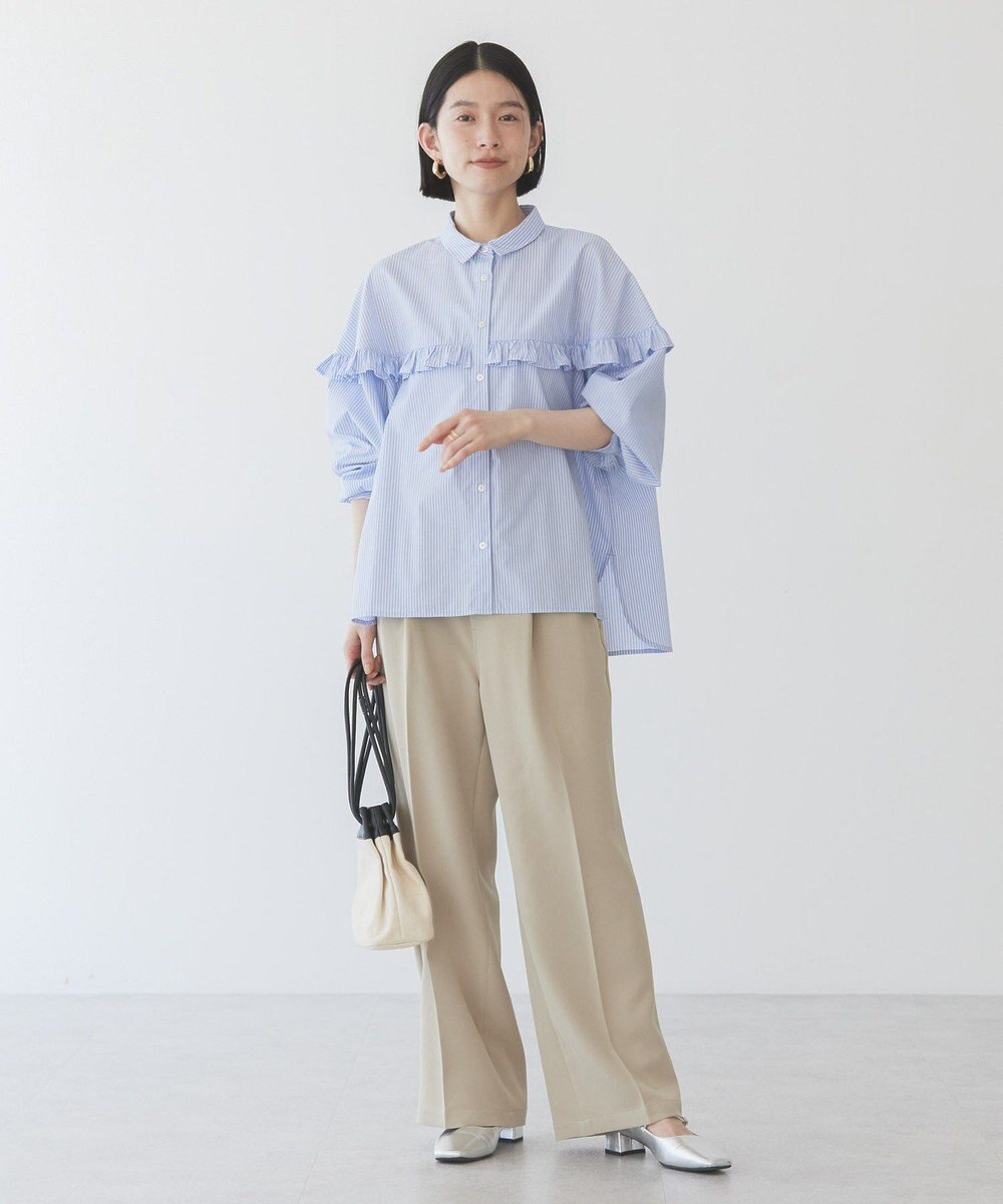 AMERICAN HOLIC イージーケアフリルシャツ 