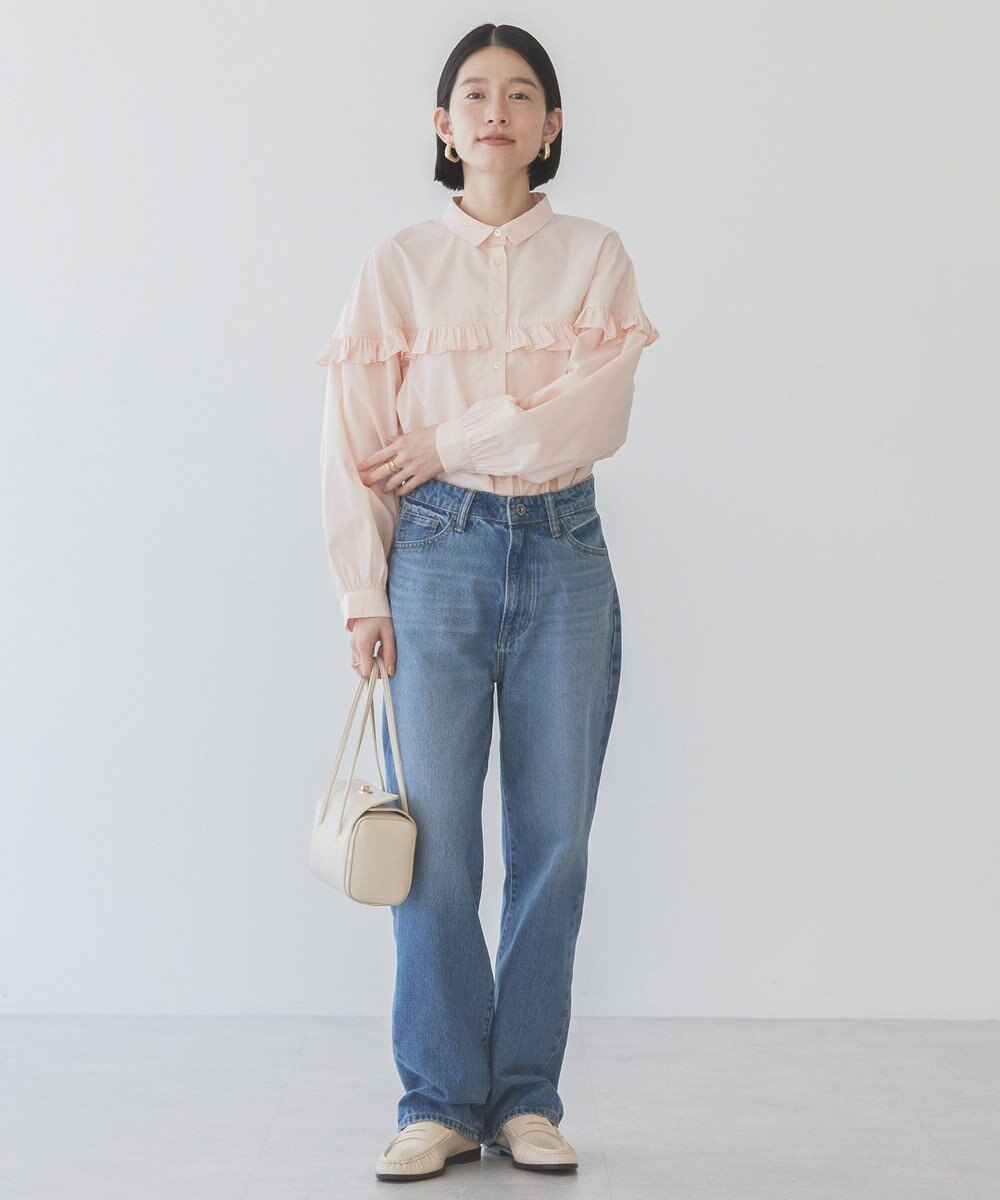 AMERICAN HOLIC イージーケアフリルシャツ 