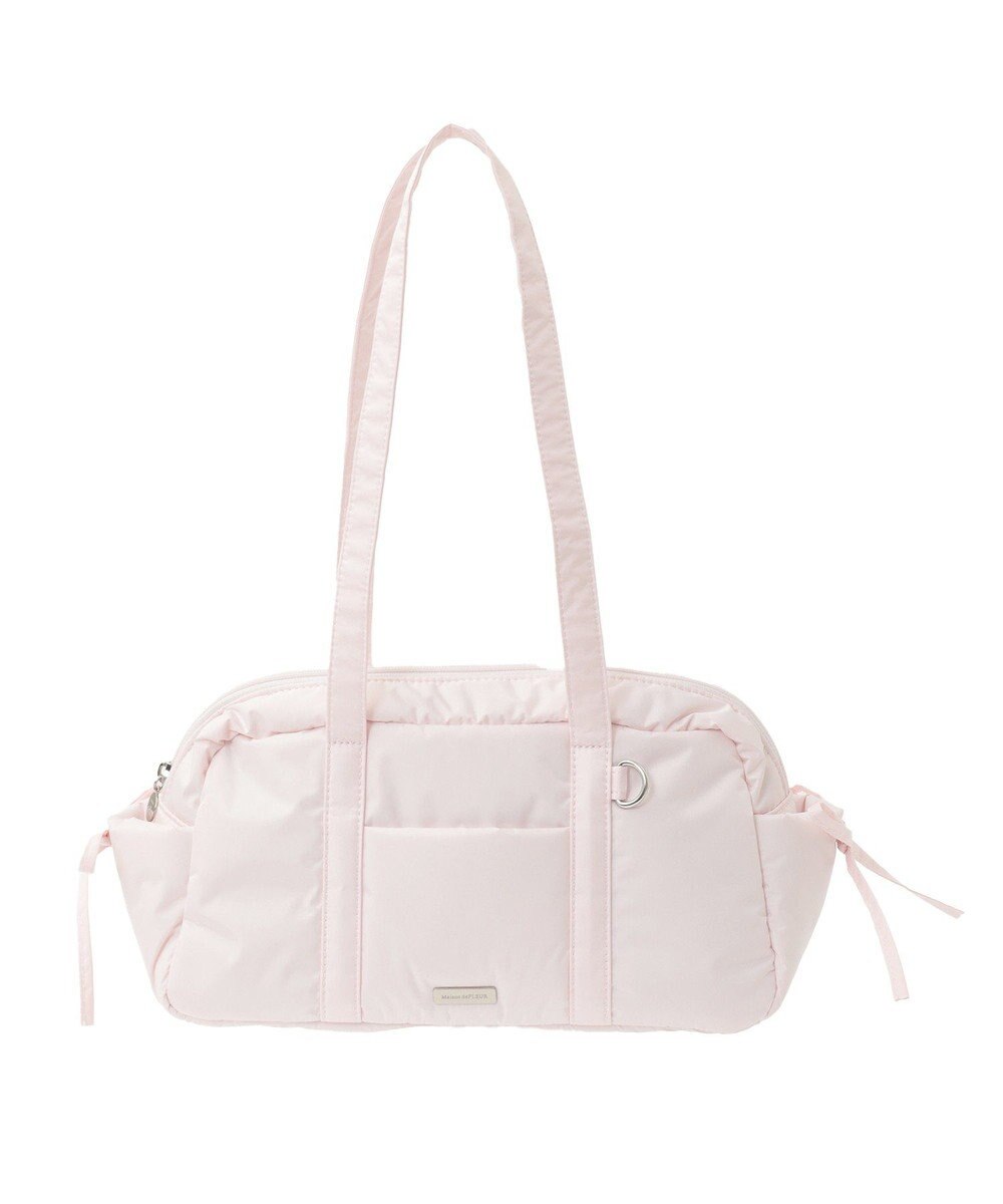 Maison de FLEUR サイドリボンパファーボストンバッグ 