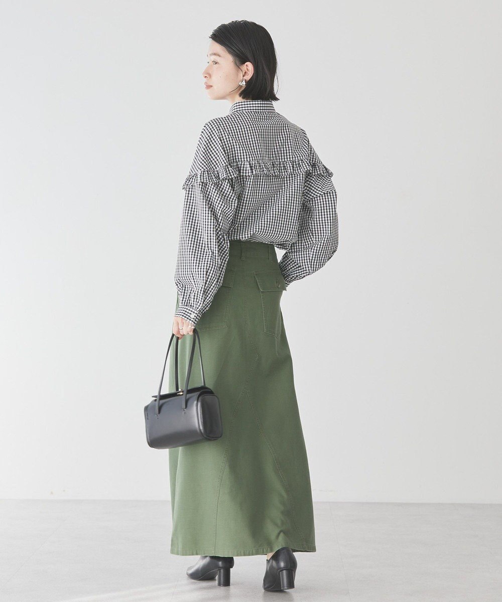 AMERICAN HOLIC イージーケアフリルシャツ 