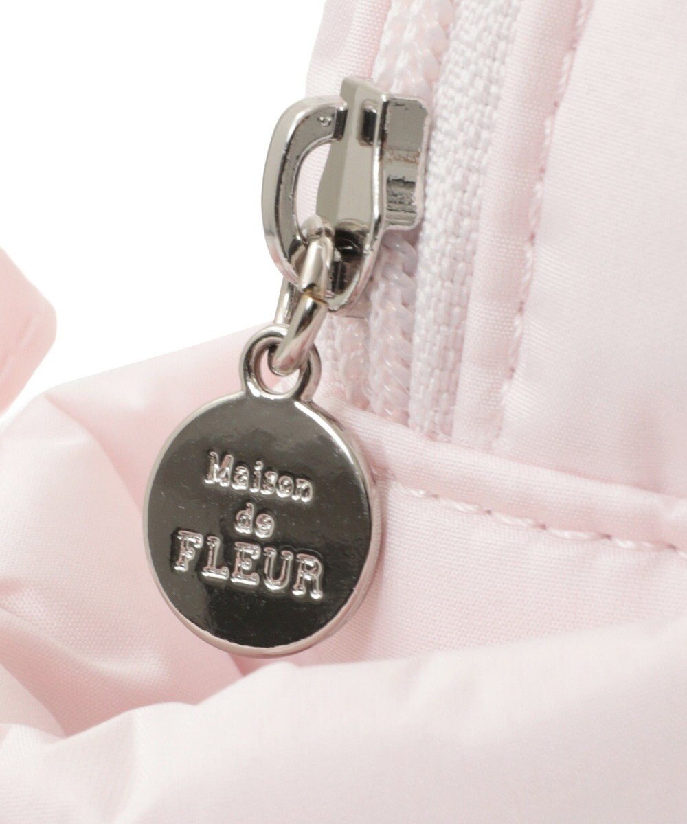 Maison de FLEUR サイドリボンパファーボストンバッグ 