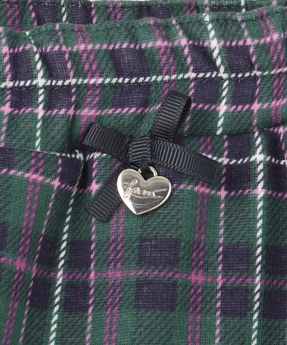 ANY KIDS 裏シャギーチェックショートパンツ 