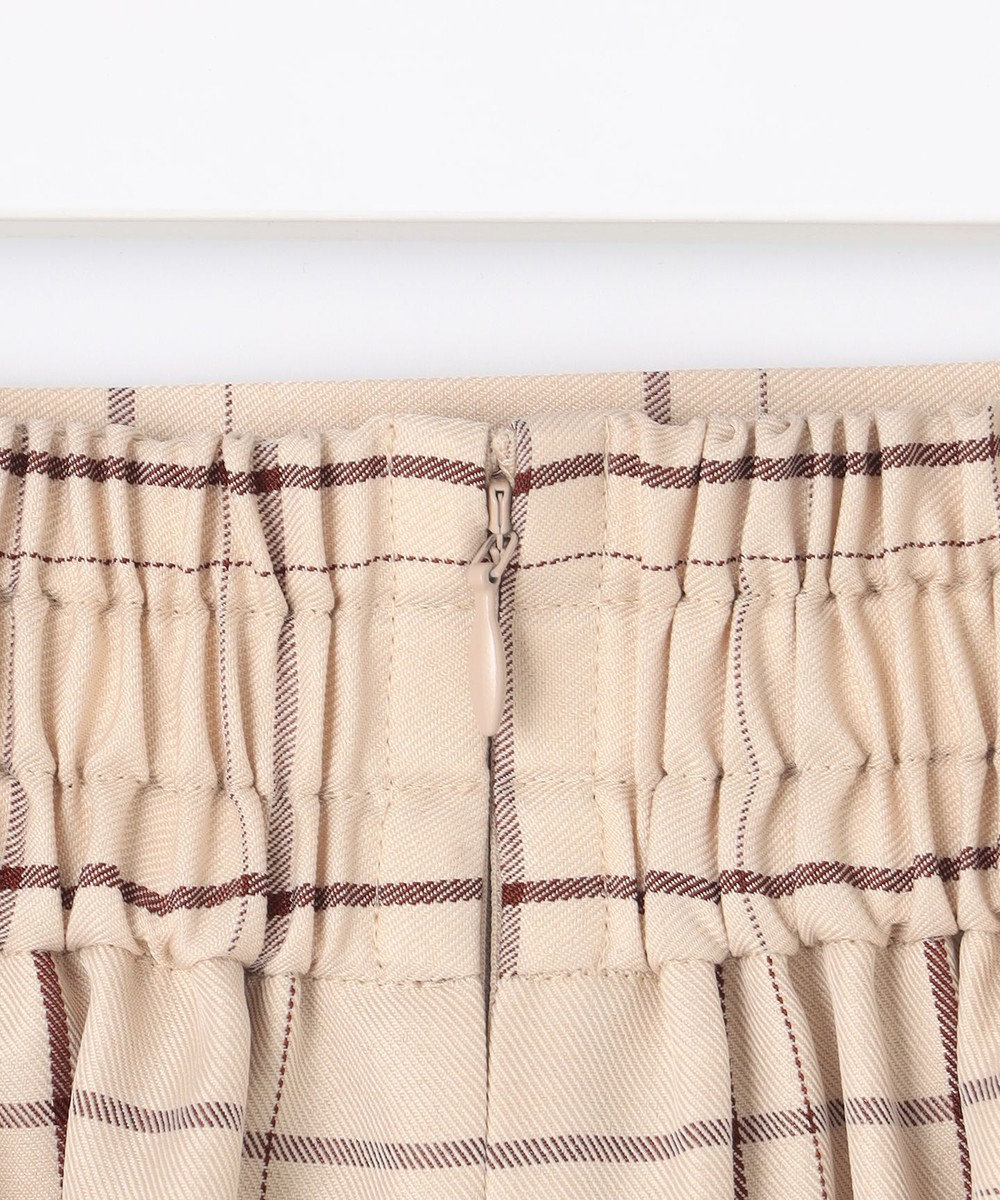 Feroux 【洗える】プリーツコンビチェック スカート 