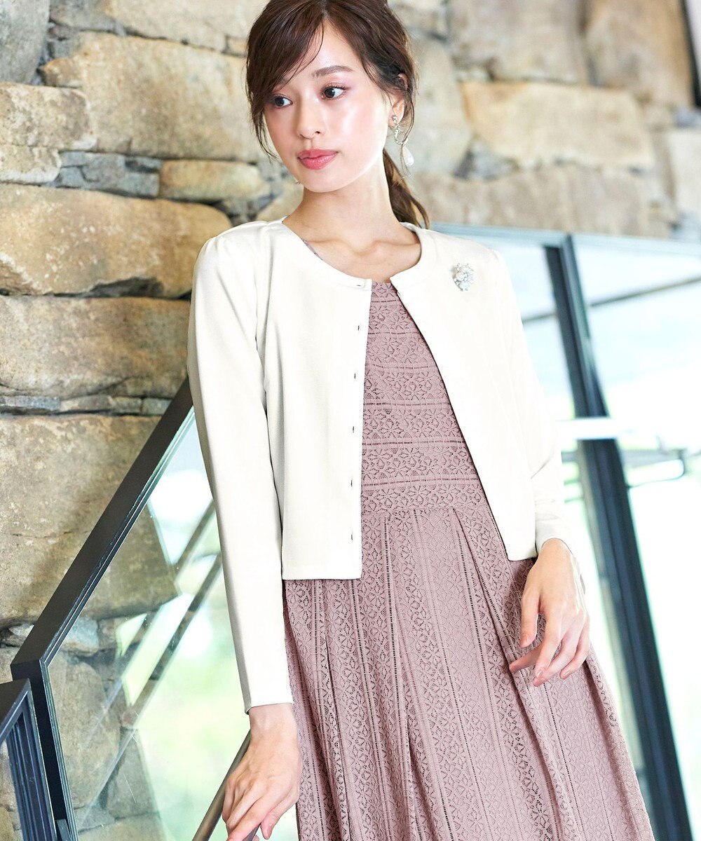 Tiaclasse L 【洗える】大人上品な総レースワンピース 