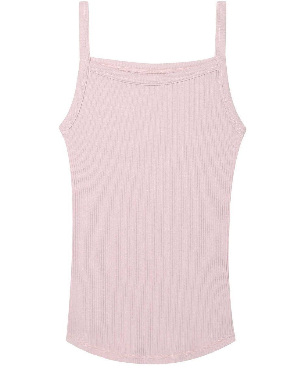 une nana cool 綿100%生地使用 リブ編みコットン キャミソール 