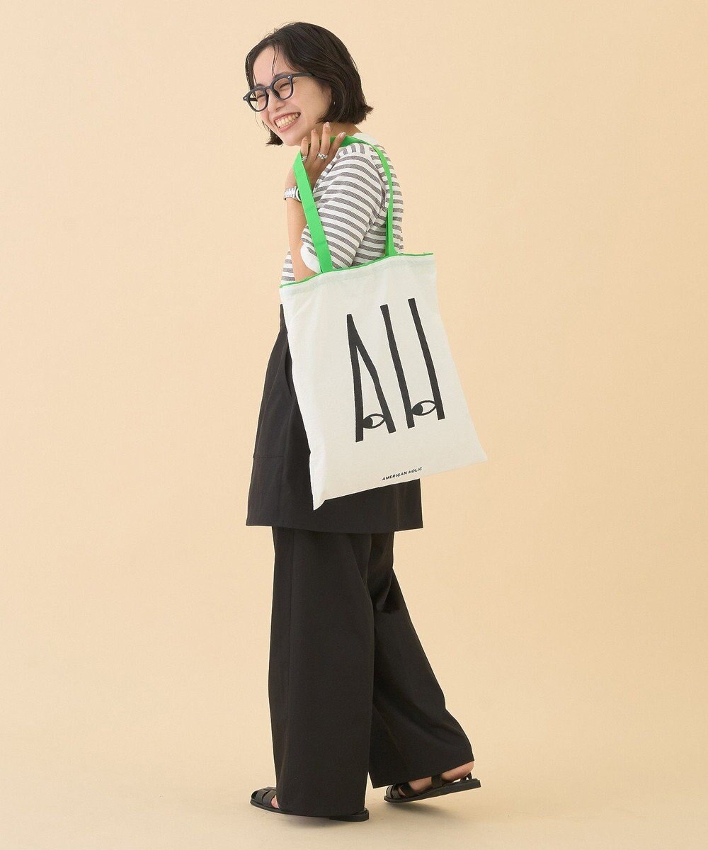 AMERICAN HOLIC カラーハンドルホリホリトートバッグ 