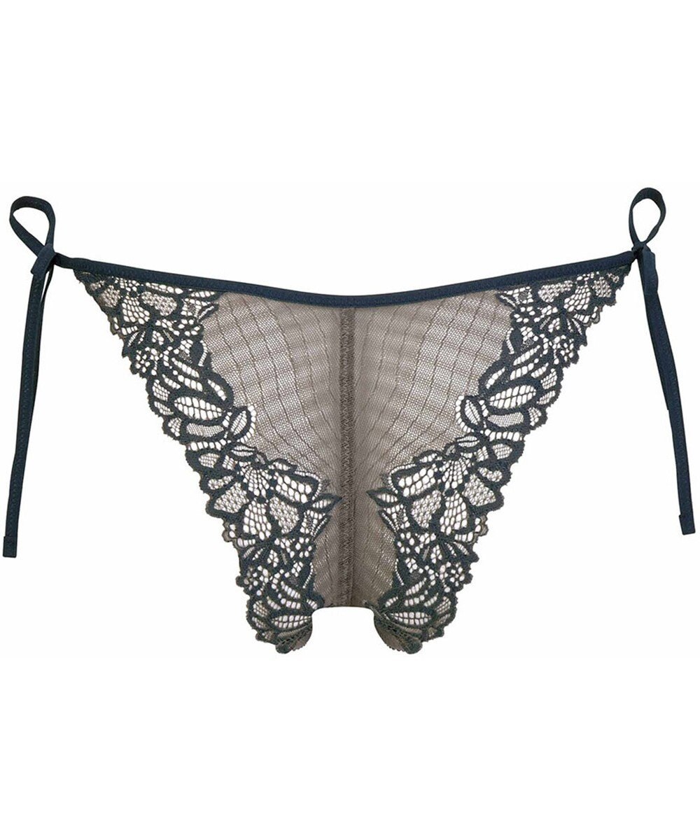 WACOAL Ｔバック ショーツ 【リボンブラ 脇すっきり】 BRB433とペア はきこみ丈あさめ バックのかぶりが広め ソング レディース PRA433 /ワコール 