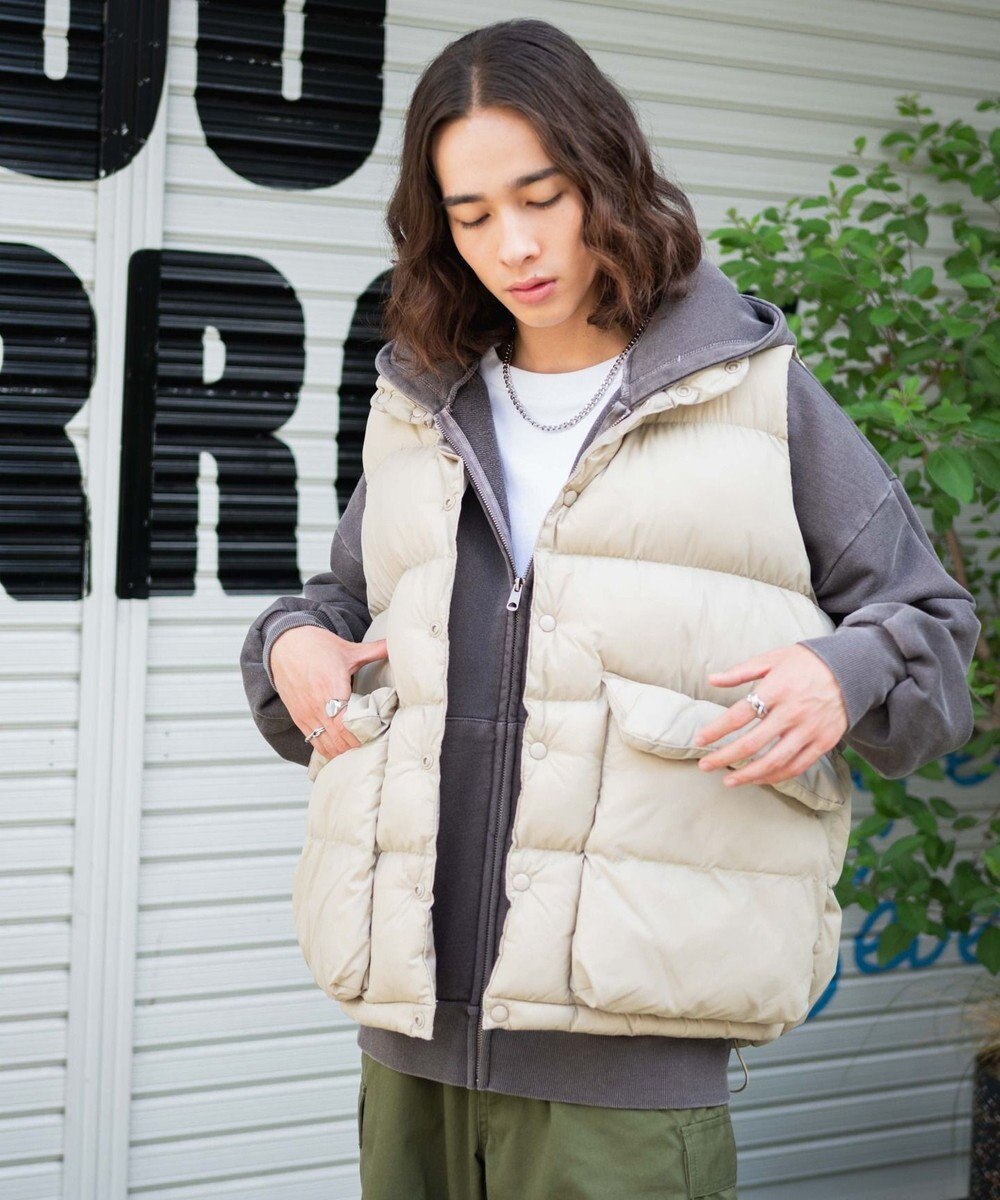 WEGO カラーナイロンパテッドベスト 