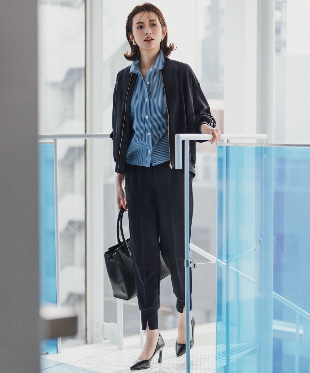 23区 【Oggi4月号掲載/洗える】CANCLINI クロップド シャツ 