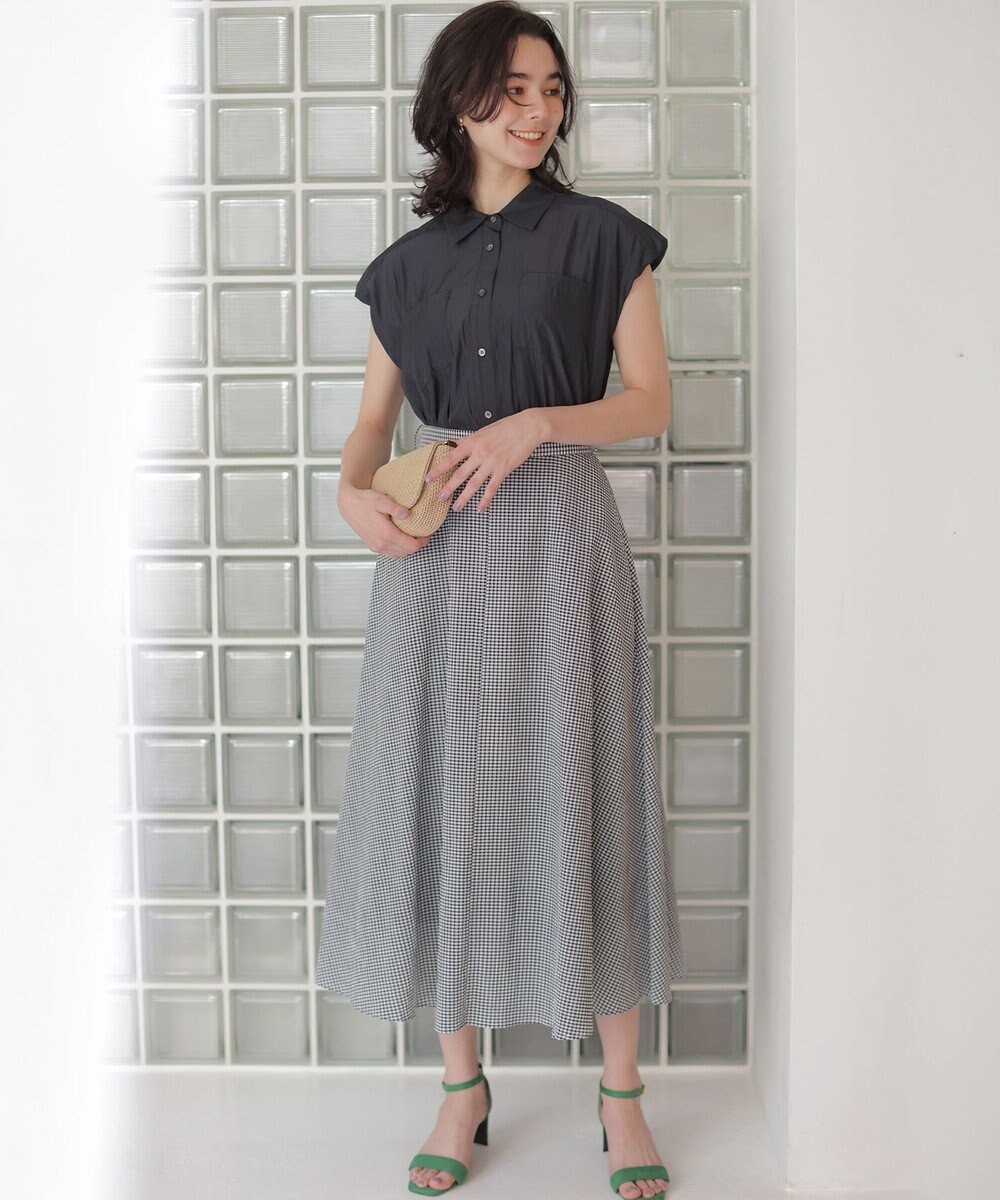 組曲 L ギャザーライトデシン ブラウス 