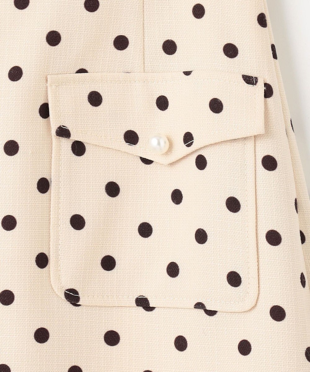 Feroux 【新色追加・洗える】パールポイントフラップ スカート 