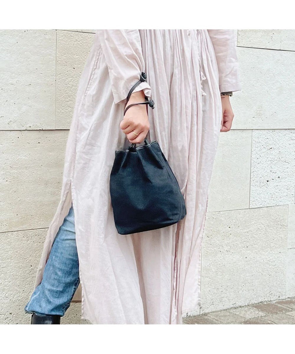 UNBILLION perche パラフィン防水キャンバスドロストショルダーバッグ 