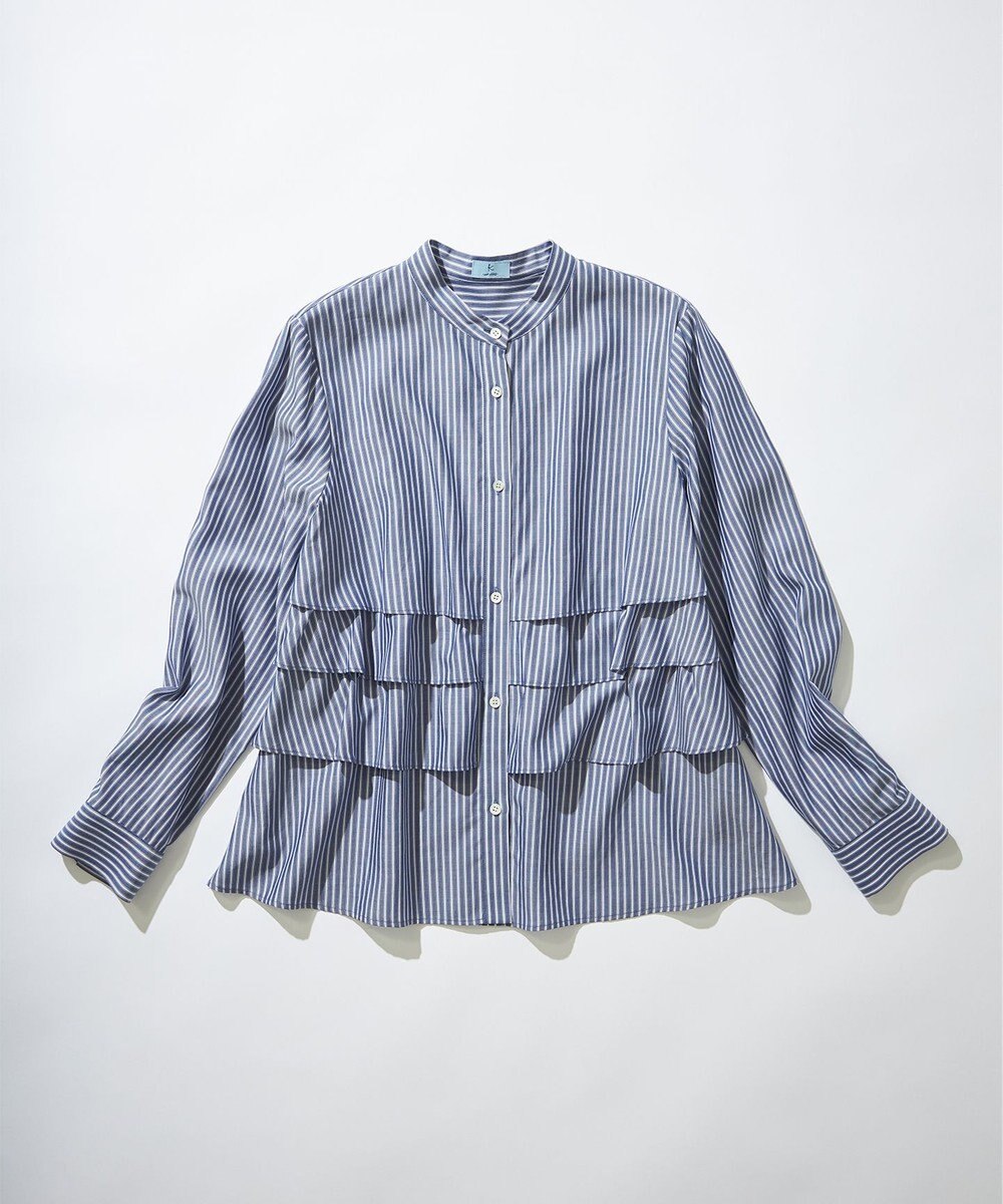 組曲 【WEB限定カラーあり】リヨセルシャーティング ティアードブラウス 