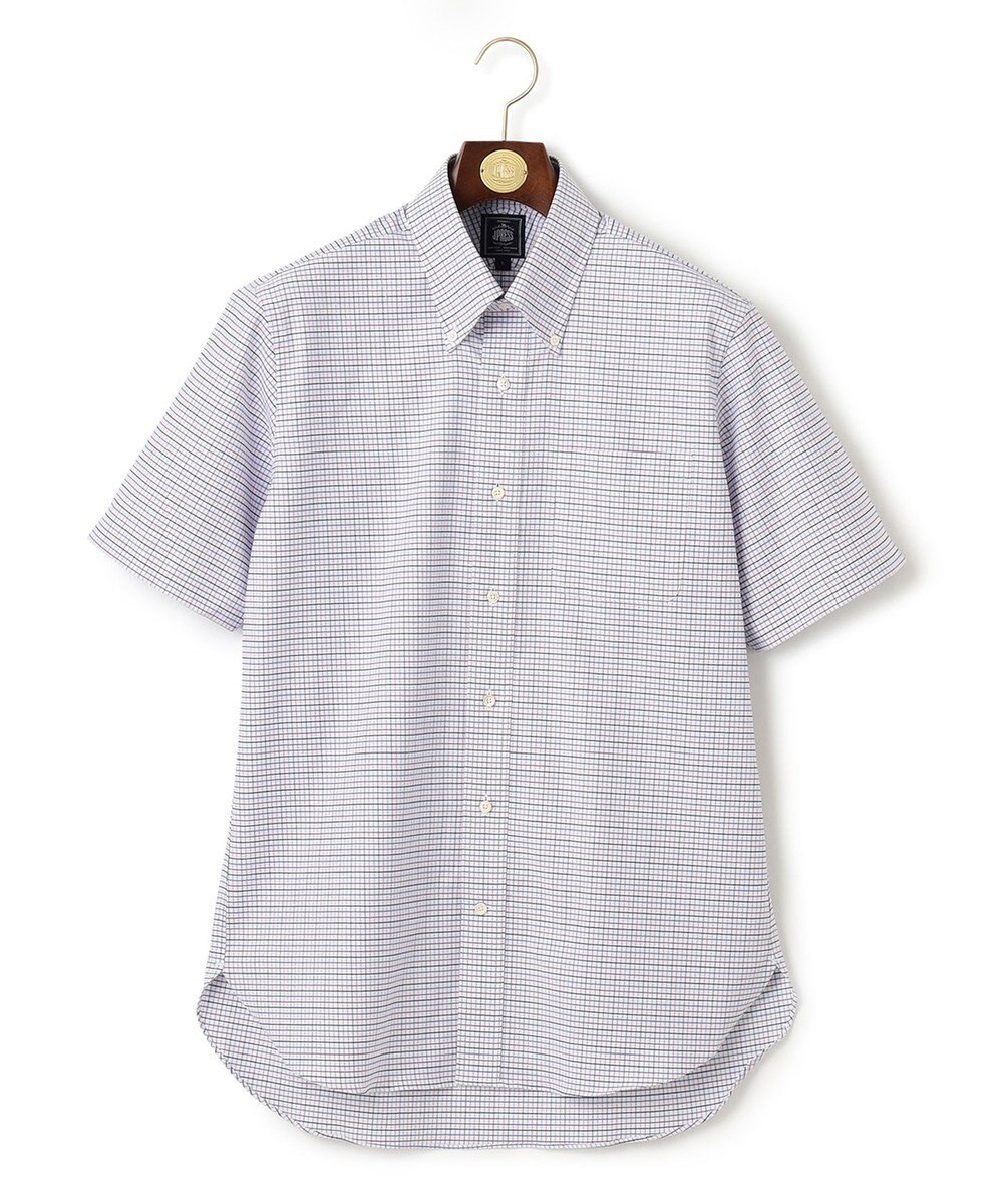 J.PRESS MEN 【WEB・一部店舗限定】オックスフォードトリプルカラーチェック 半袖シャツ/B.D 