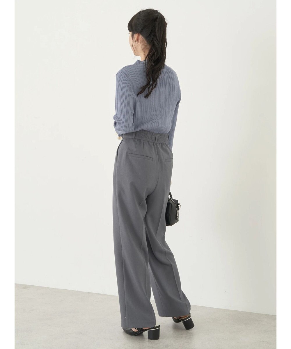 earth music&ecology 配色フリルニットプルオーバー 