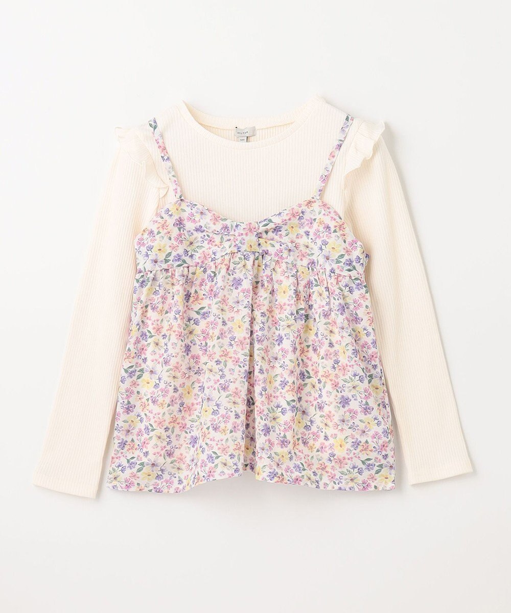 ANY KIDS 花柄キャミセット 長袖 Tシャツ 