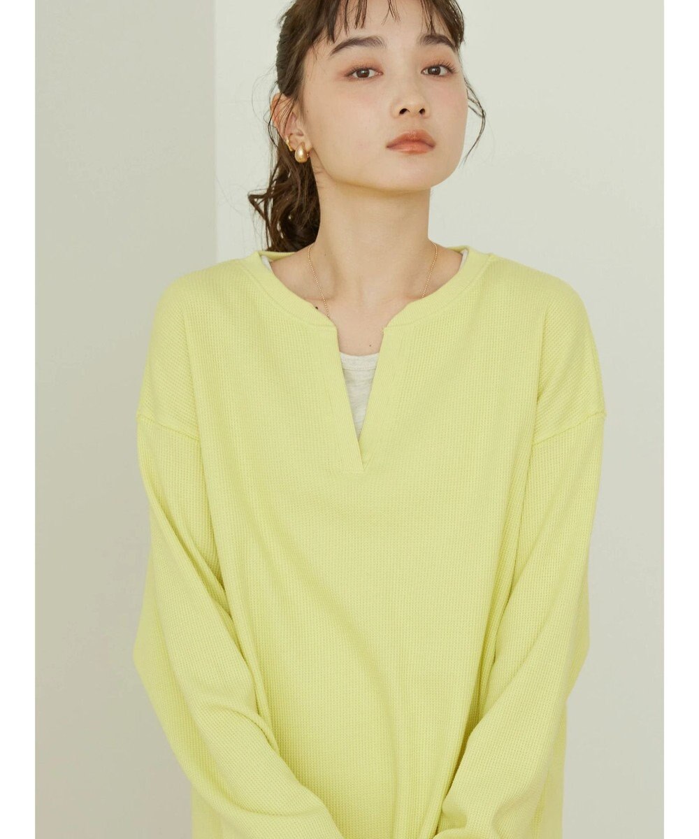 AMERICAN HOLIC スキッパーワッフルプルオーバー 