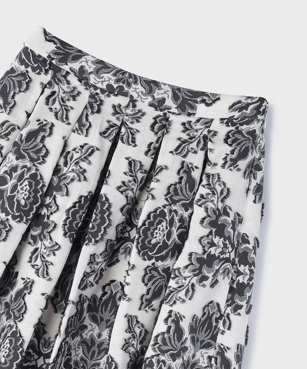 GRACE CONTINENTAL ダマスクジャガードタックスカート 