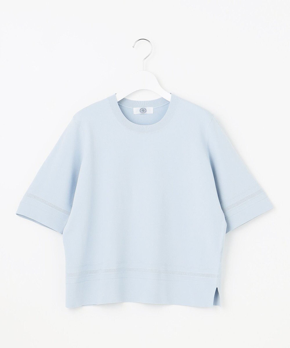 J.PRESS LADIES L 【洗える】RAYON ELITE STRETCH クルーネック ニット 