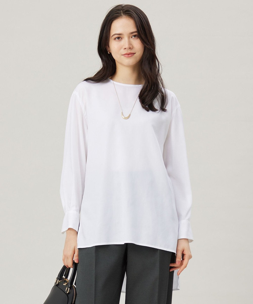 自由区 【SHIHOさん着用・洗える】SOMELOSチュニック ブラウス 