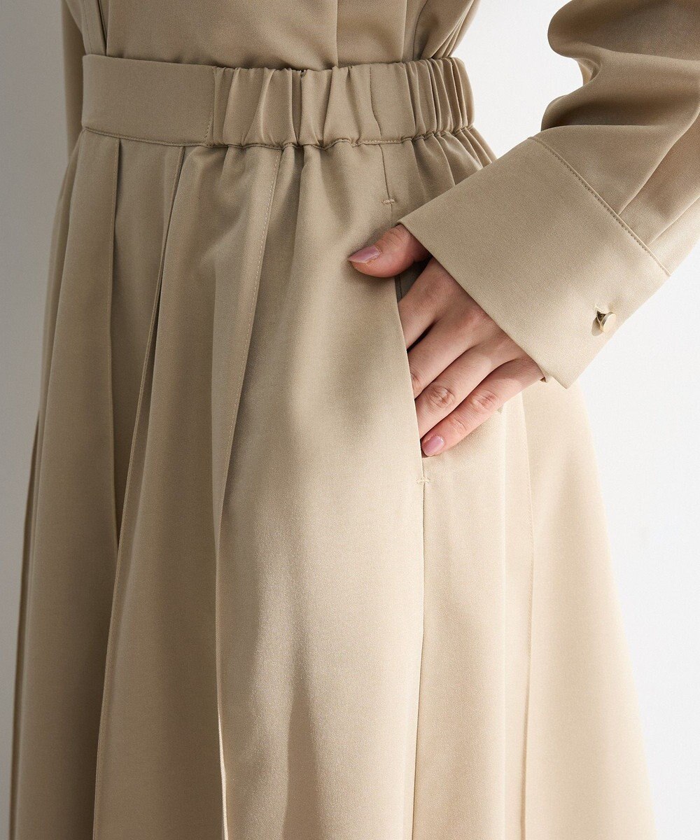 Green Parks ＳＥＴ２点スキッパーブラウス＋プリーツスカート 