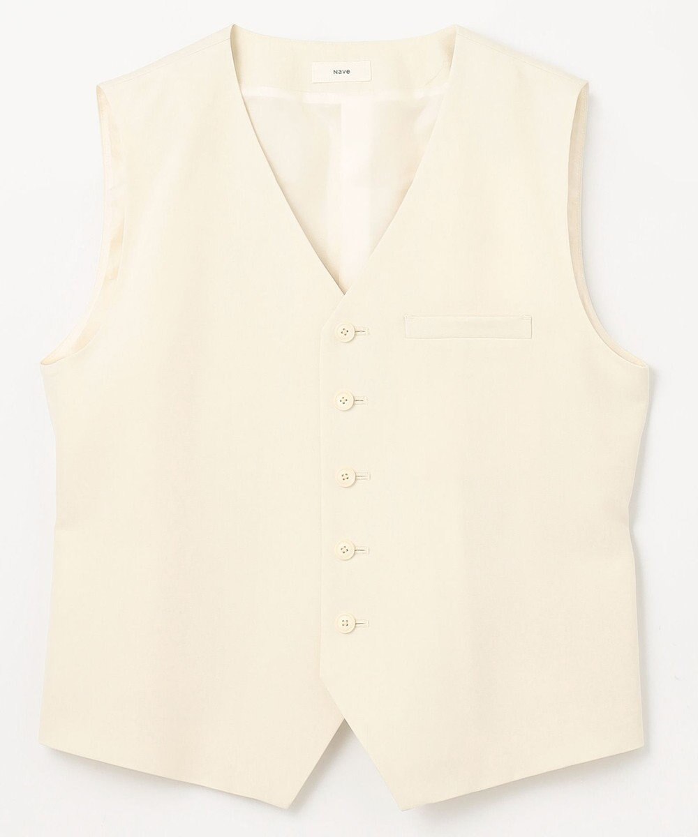 NAVE 【Nave・セットアップ可】ウールポリエステルツイルベスト 