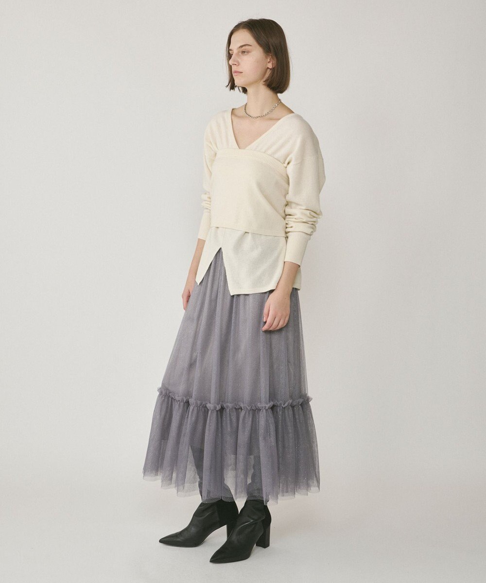 GRACE CONTINENTAL ウールベアニットトップ 