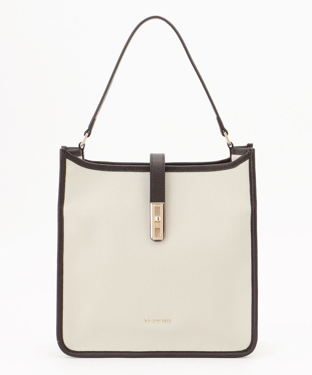 LA BAGAGERIE スクエアレザー2WAYショルダーバッグ 