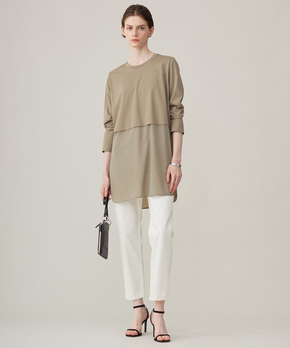 ICB L 【洗える】 ウォーターリサイクルテーパードデニム 