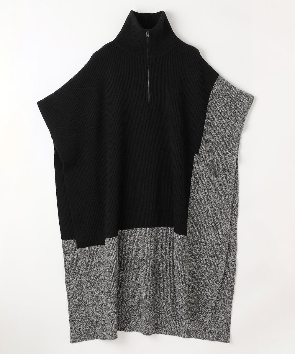 JOSEPH カーディステッチアニメーション　ハイネックポンチョ 