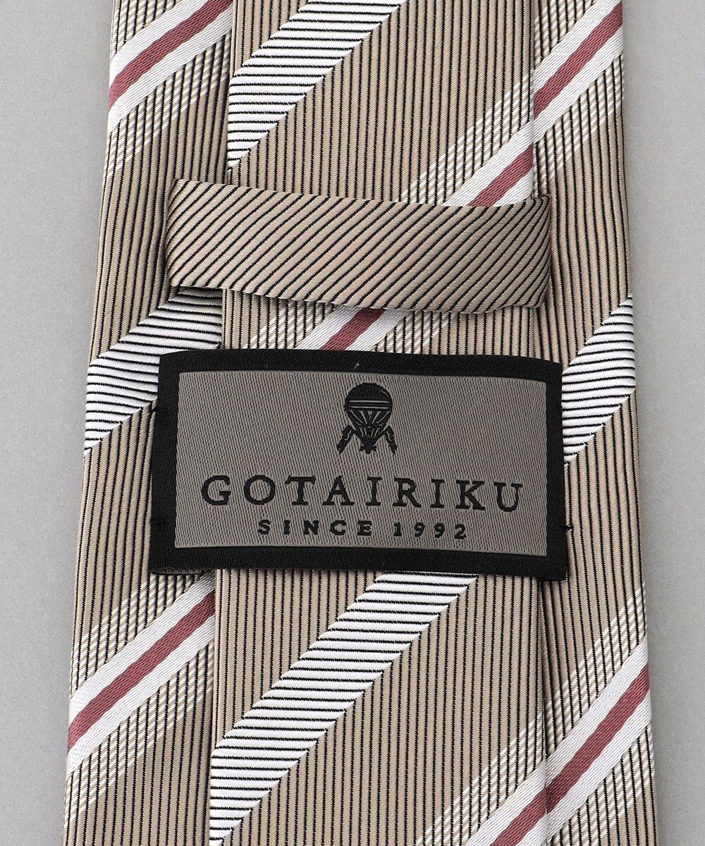 GOTAIRIKU  GOTAIRIKU別注【日本製】シルク ネクタイ_レジメンタル柄 