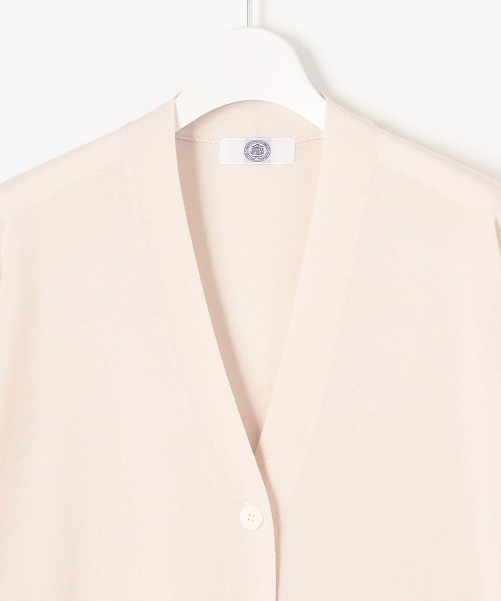 J.PRESS LADIES 【洗える】 Co/Peライト Vネック ロング カーディガン 