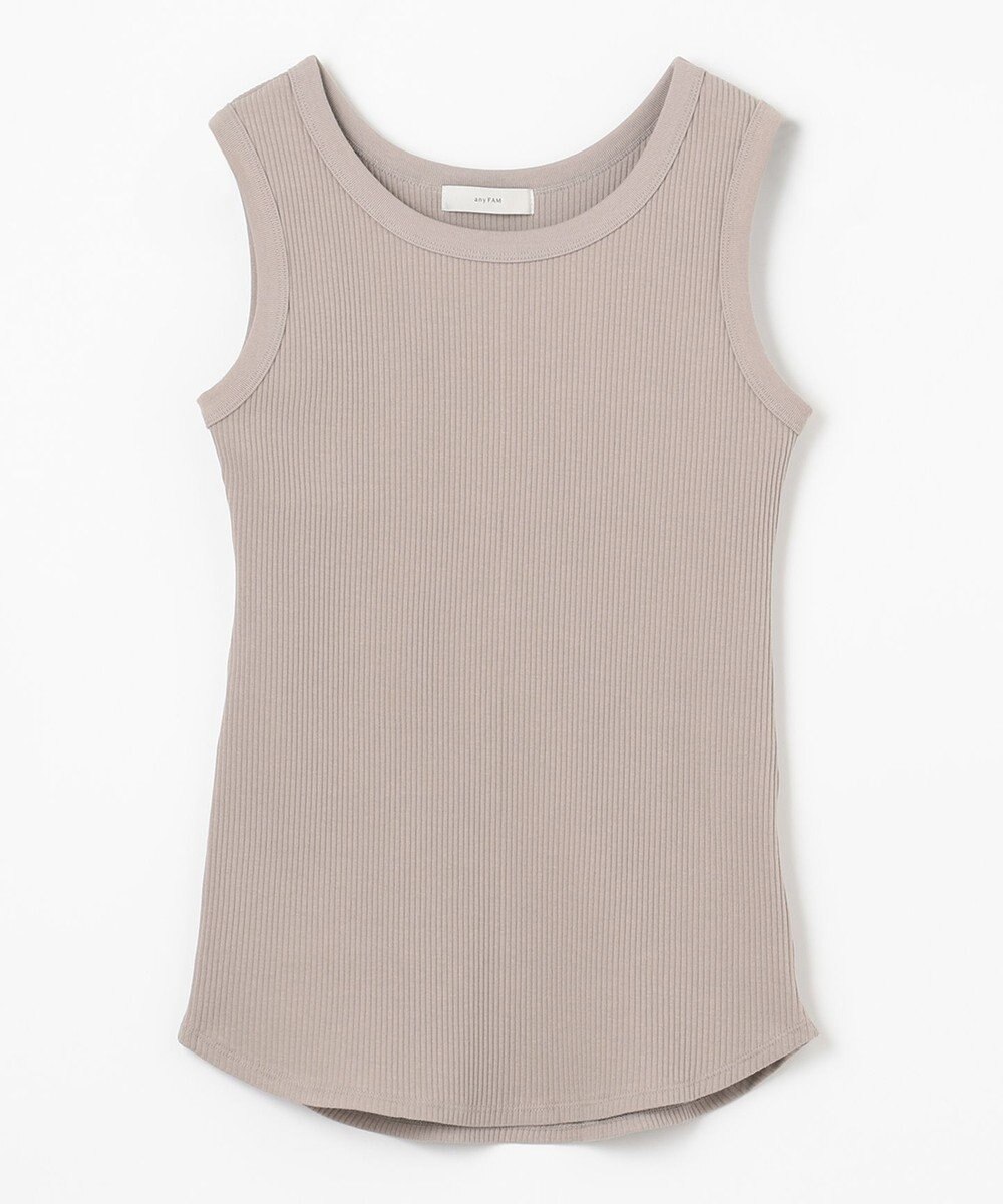 ANY L リブタンクトップ 