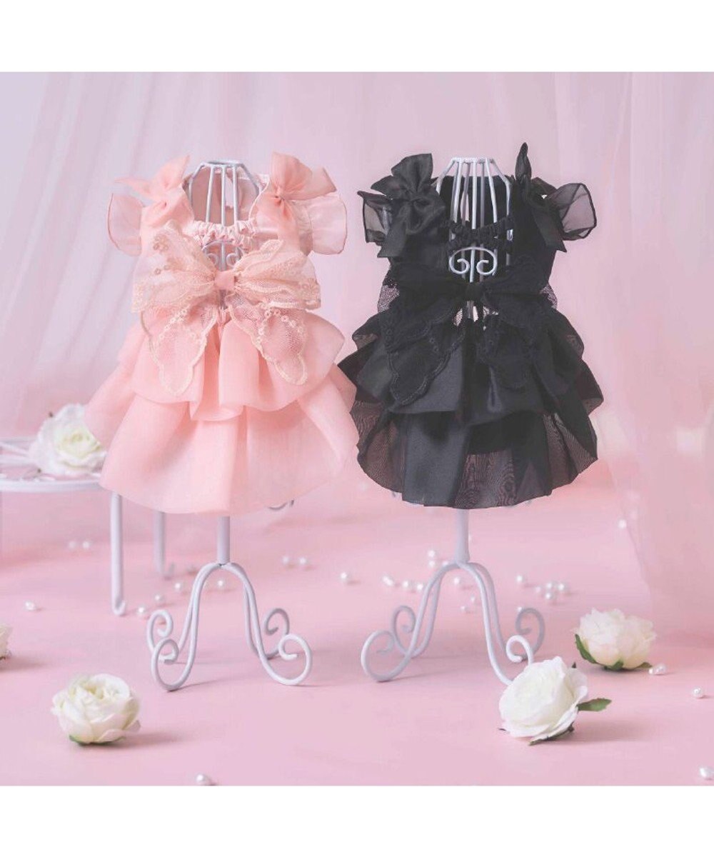 PET PARADISE cherircouture  接触冷感リボンワンピース《ピンク》 小型犬 