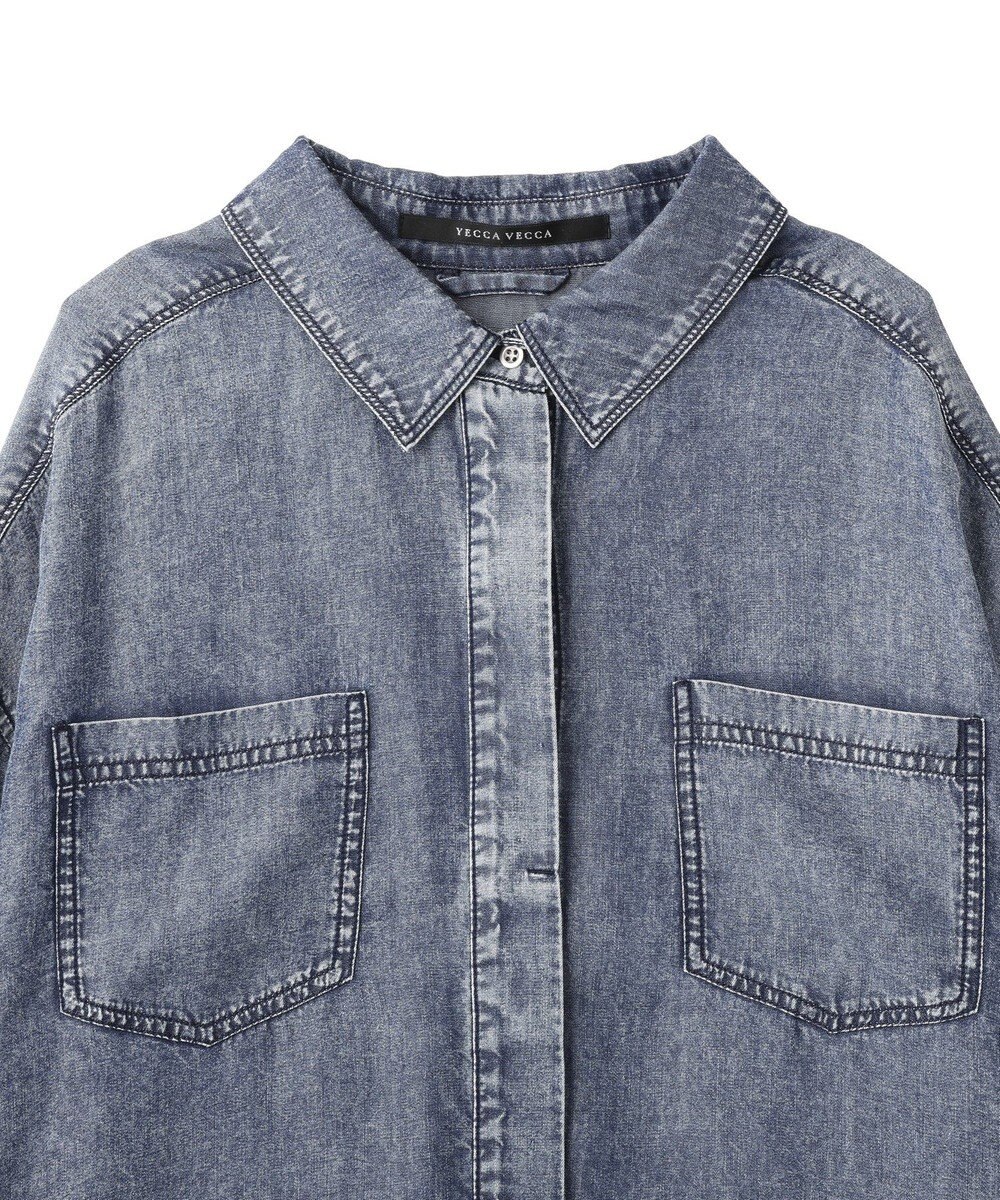 YECCA VECCA 【販売なし】バイオ加工ウ゛ィンテージデニムシャツ 