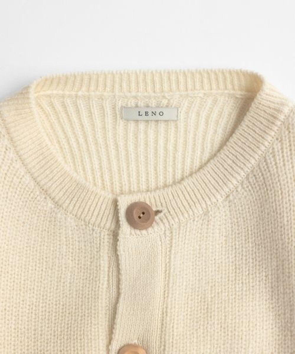 LENO CREW NECK CARDIGAN クルーネックカーディガン 