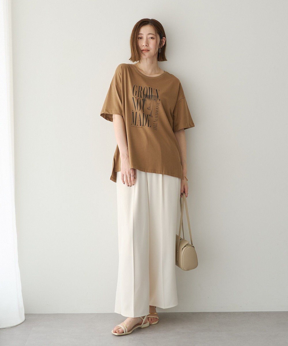 YECCA VECCA 【接触冷感】COOLスリットワイドパンツ 