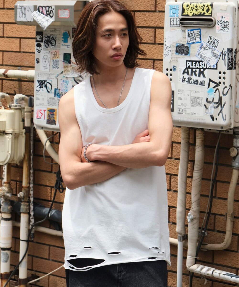 WEGO ダメージタンクトップ 