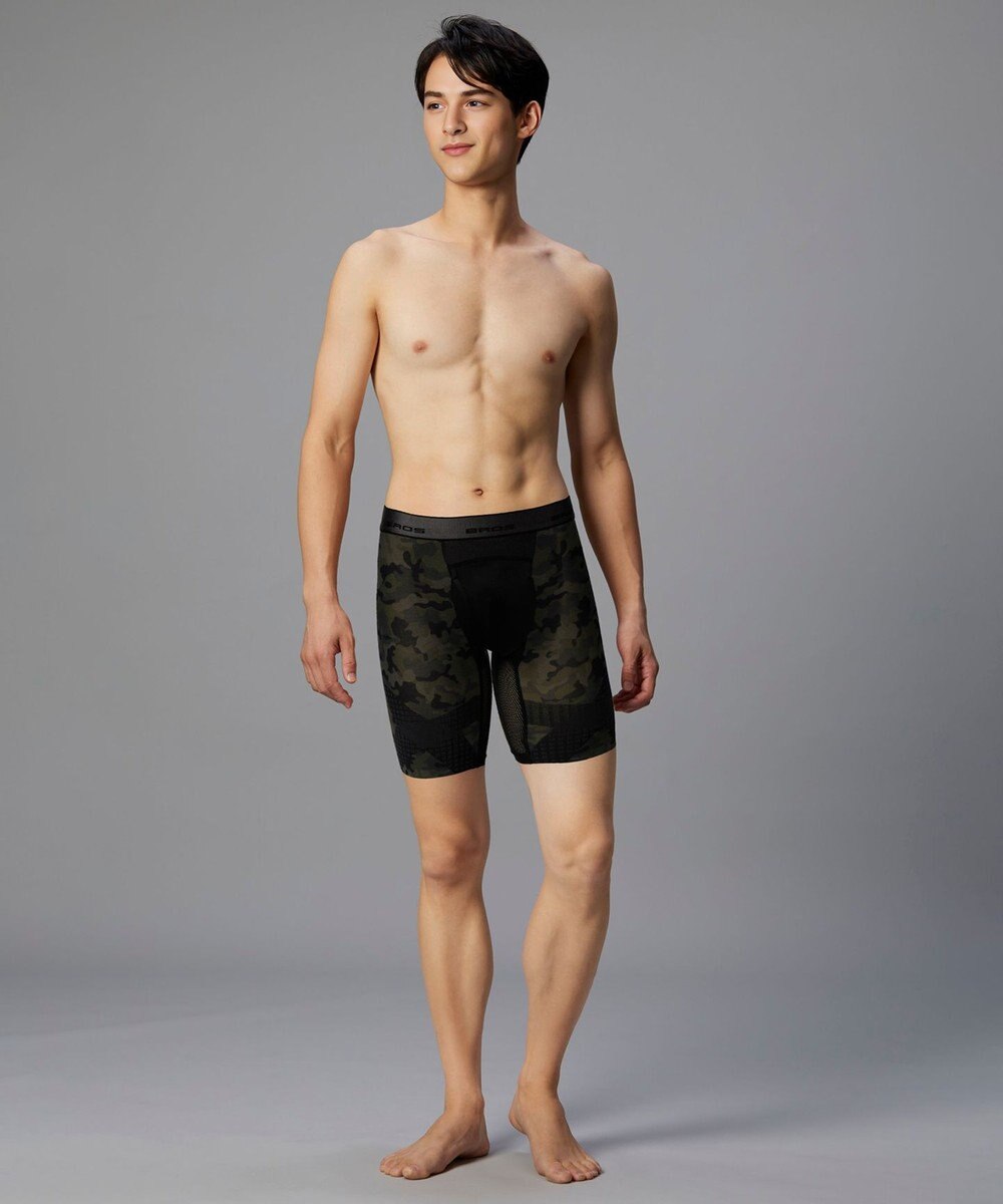 WACOAL MEN 【クロスウォーカー】 はいて歩いてカロリー消費アップをめざそう！ ムレ軽減設計 ロング丈 前開き GX6006 /ブロス バイ ワコールメン 