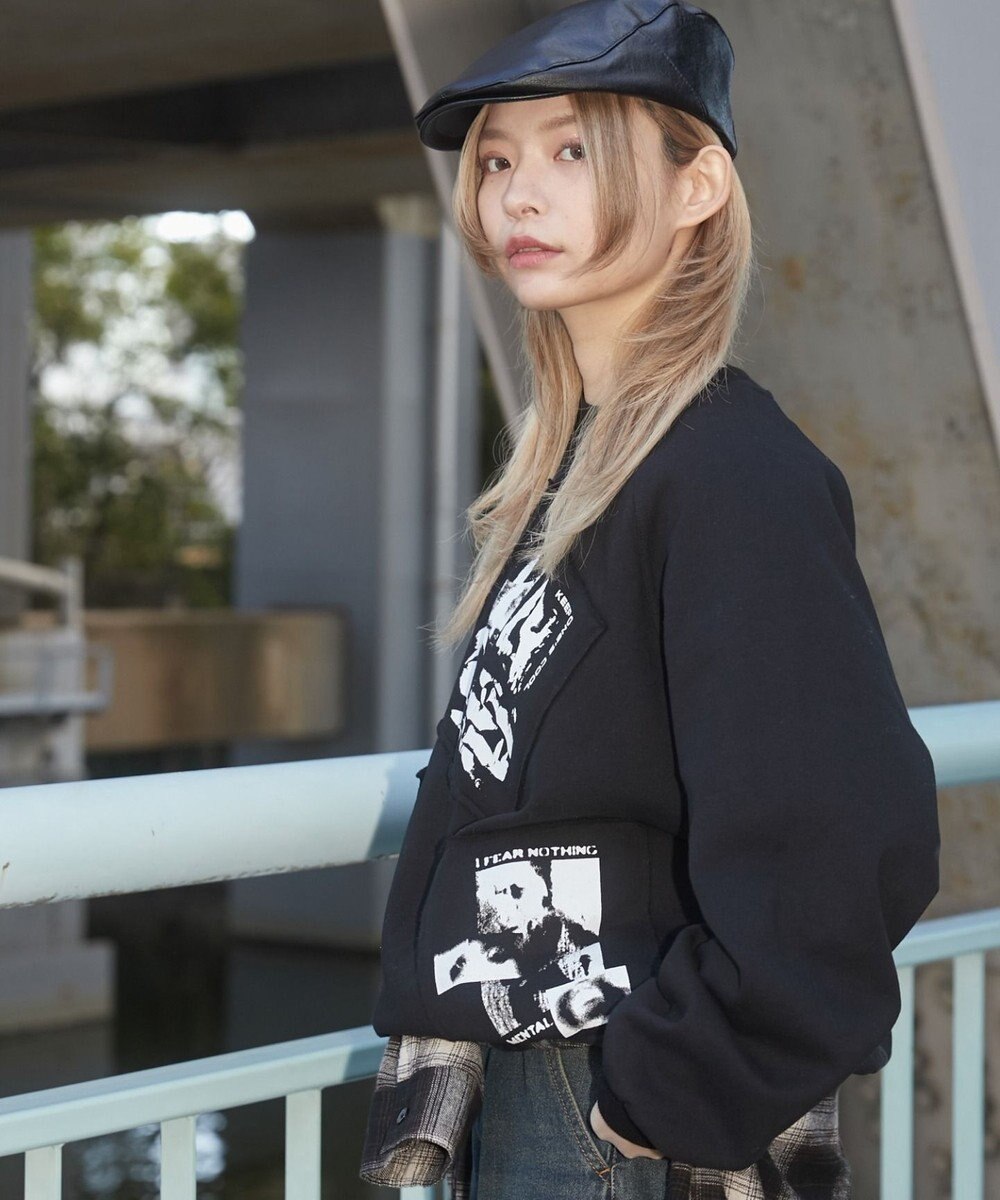 WEGO 【ユニセックス着用ITEM】フォトペーストグラフィックプルオーバー 